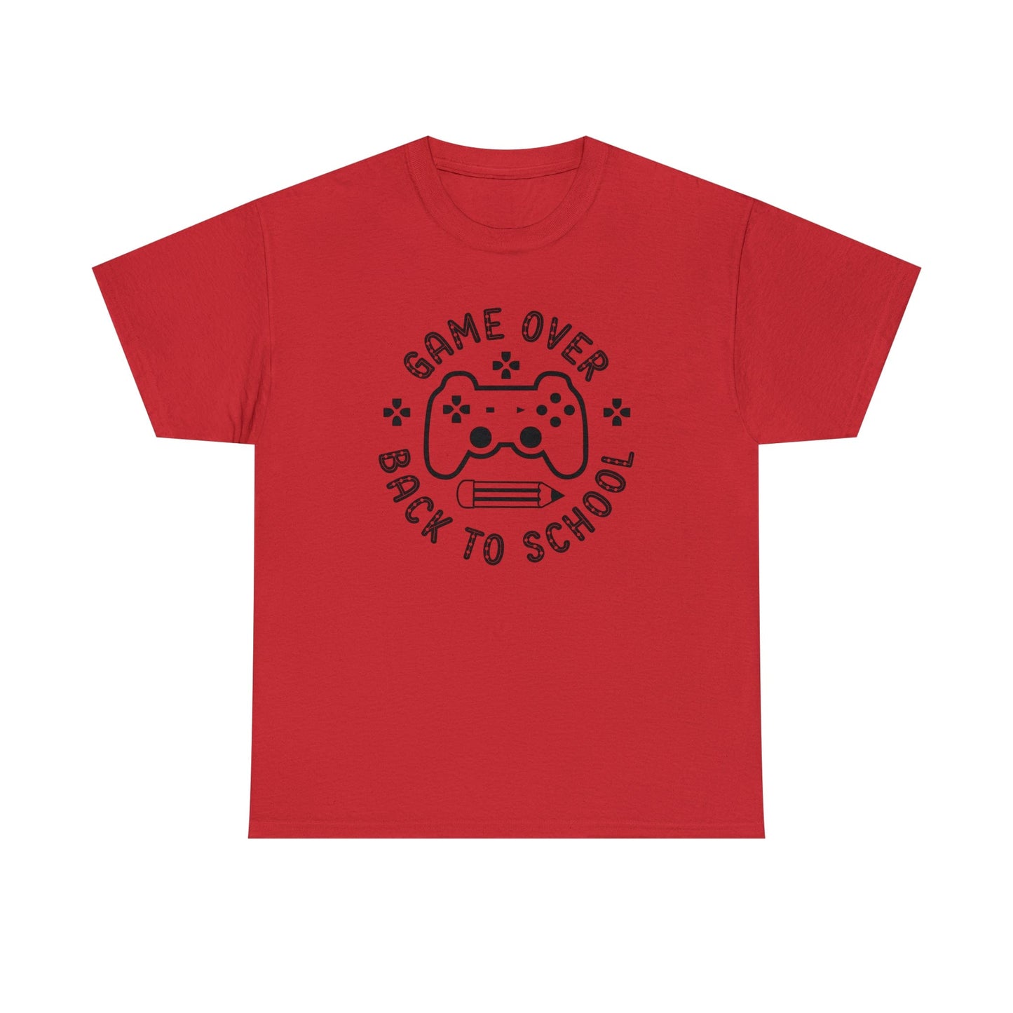 T-Shirt Red / S Game Over | Back to School | ADULT sizes | Cotton Tee