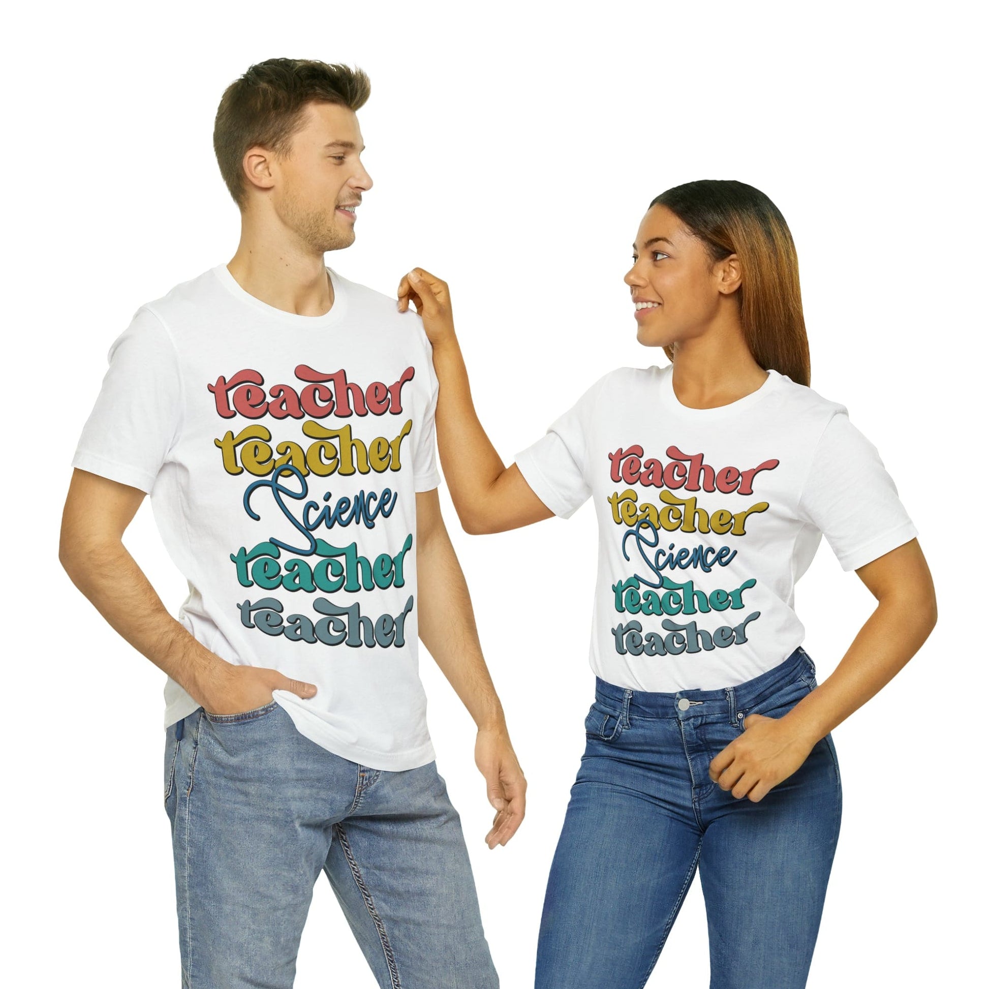 T-Shirt Science Teacher | Retro | Jersey Short Sleeve Tee