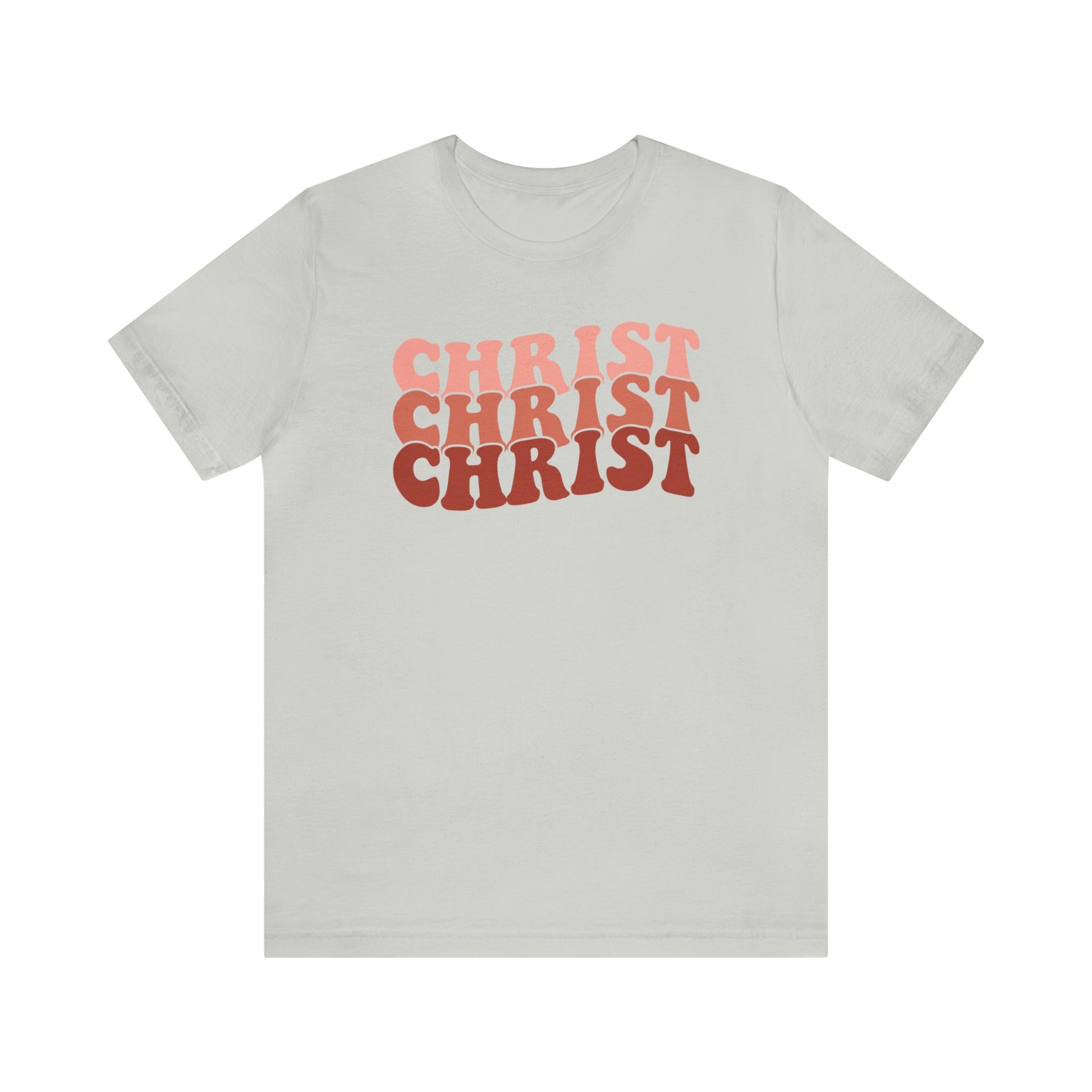 T-Shirt Silver / S Christ | Jesus | Retro | Jersey Short Sleeve Tee