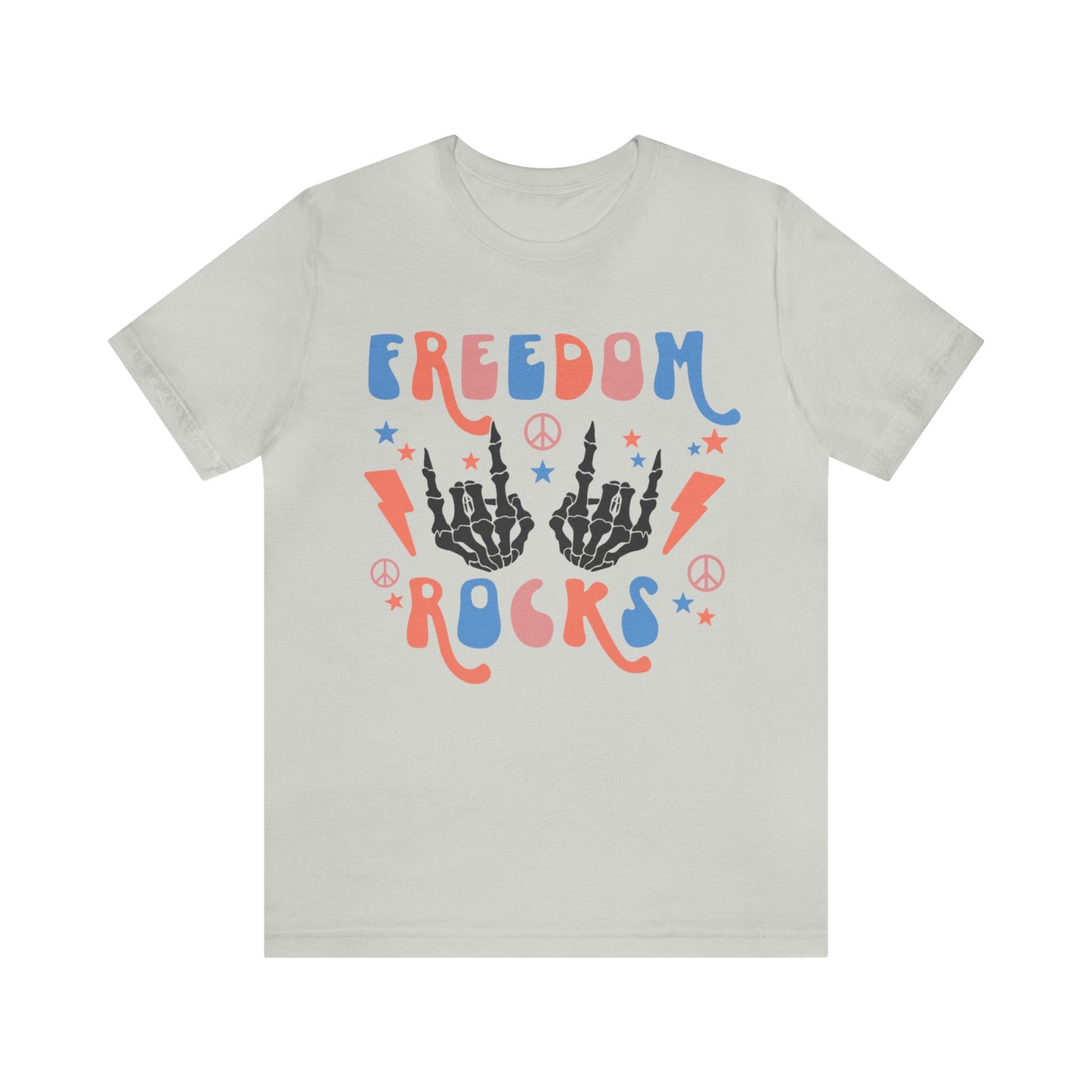 T-Shirt Silver / S Freedom Rocks | Unisex Jersey Short Sleeve Tee