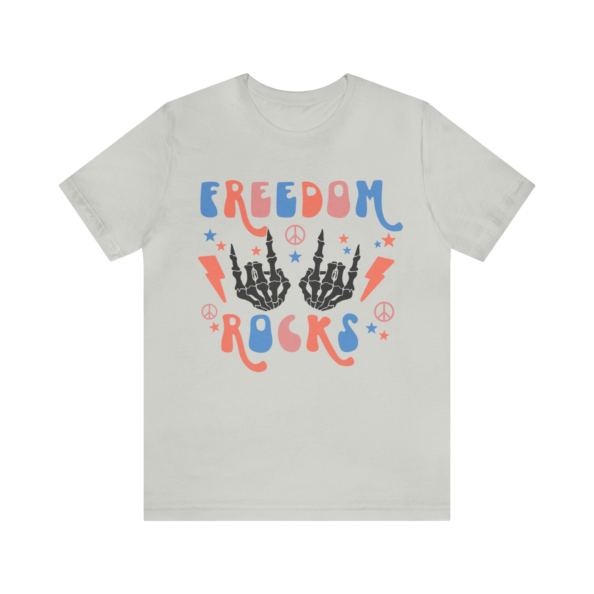 T-Shirt Silver / S Freedom Rocks | Unisex Jersey Short Sleeve Tee