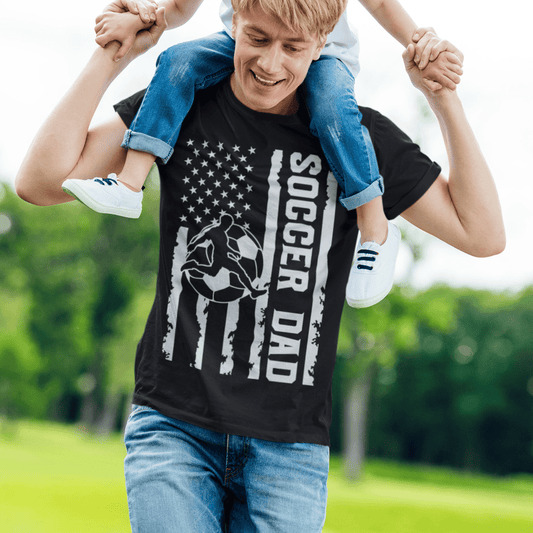 T-Shirt Soccer Dad | Patriotic | Jersey Short Sleeve Tee