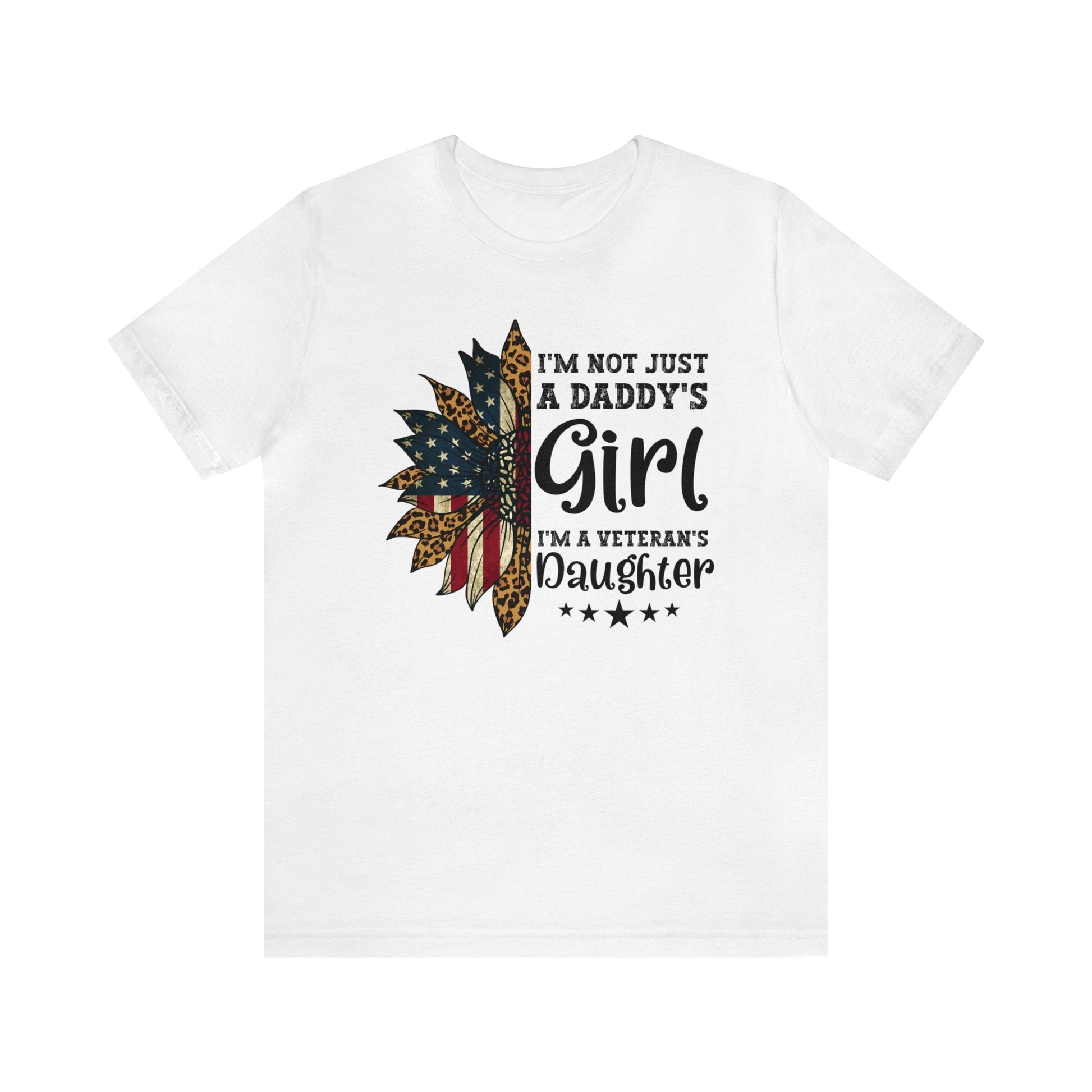 T-Shirt Solid White Blend / XS Daddy's Girl | Veteran's Daughter | Jersey Short Sleeve Tee