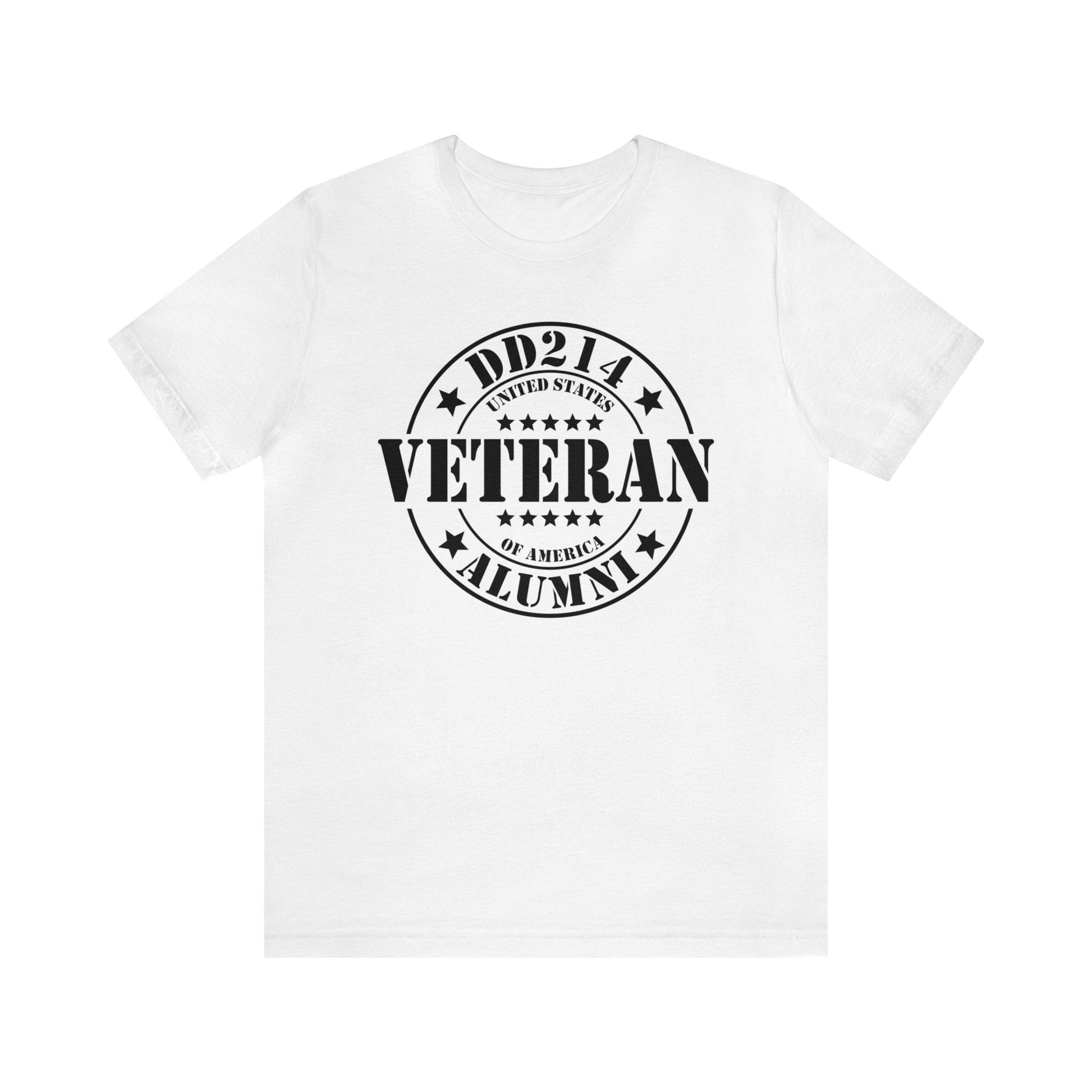 T-Shirt Solid White Blend / XS DD214 Alumni | US Veteran | Jersey Short Sleeve Tee