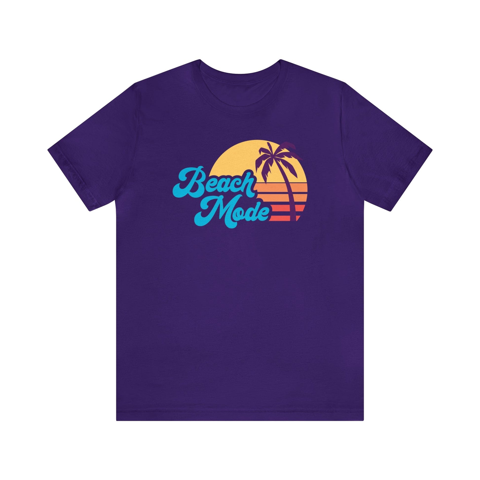 T-Shirt Team Purple / S Beach Mode | Vacation | Summer | Jersey Short Sleeve Tee