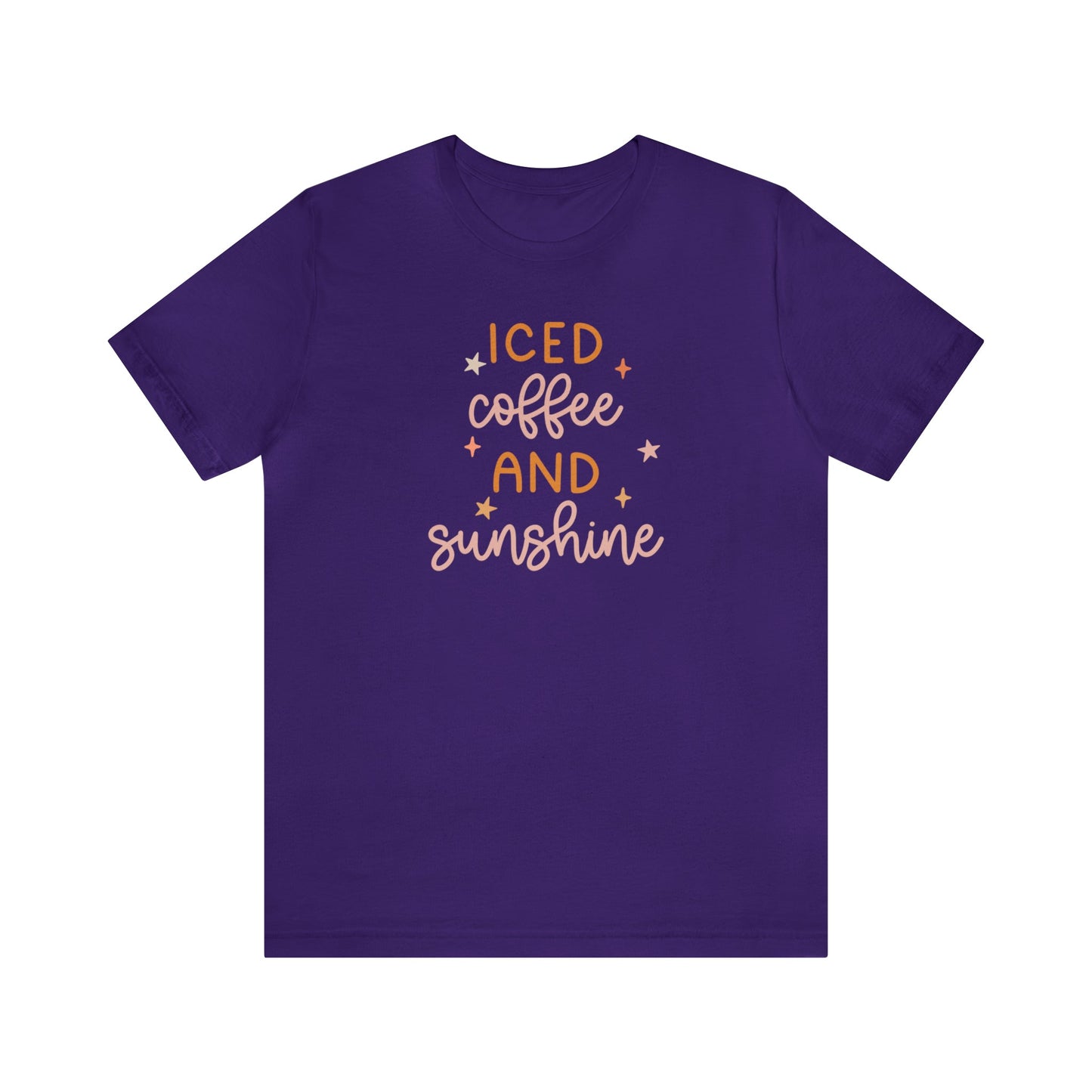 T-Shirt Team Purple / S Iced Coffee and Sunshine | Jersey Short Sleeve Tee