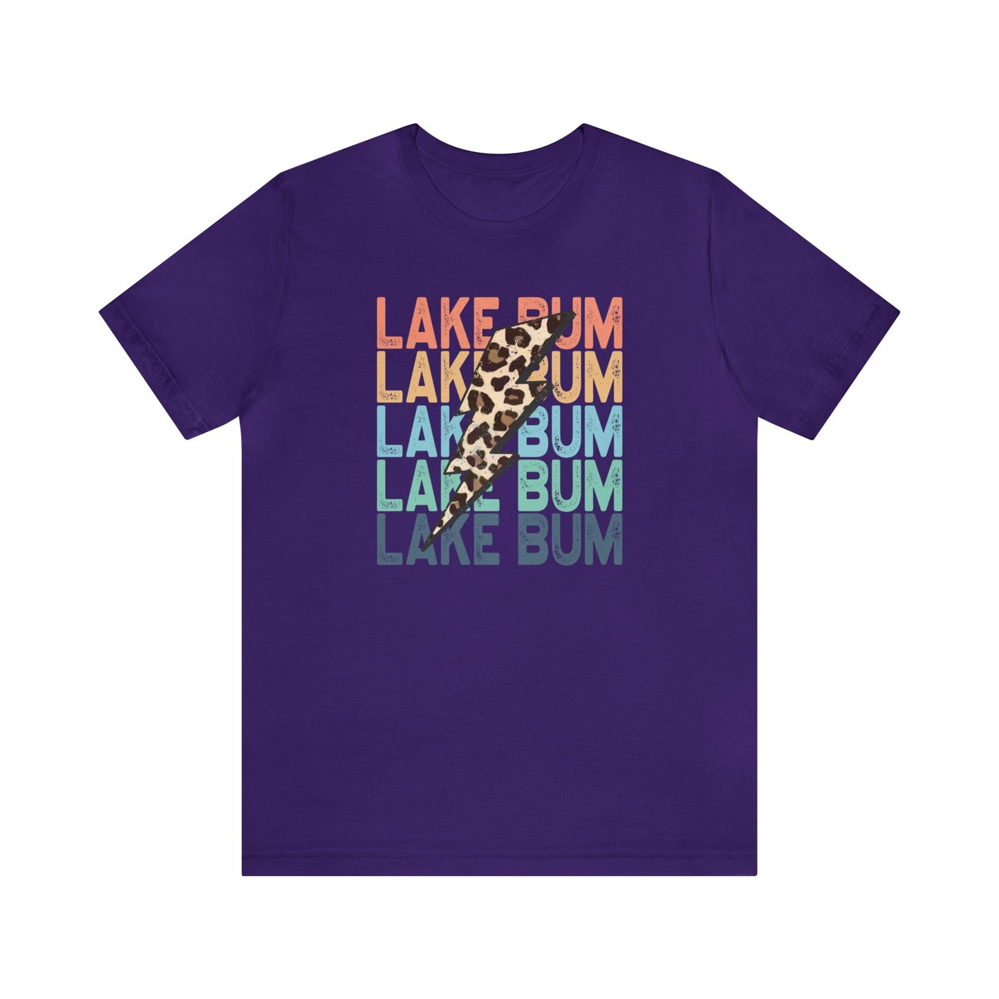 T-Shirt Team Purple / S Lake Bum | Leopard Lightening | Jersey Short Sleeve Tee