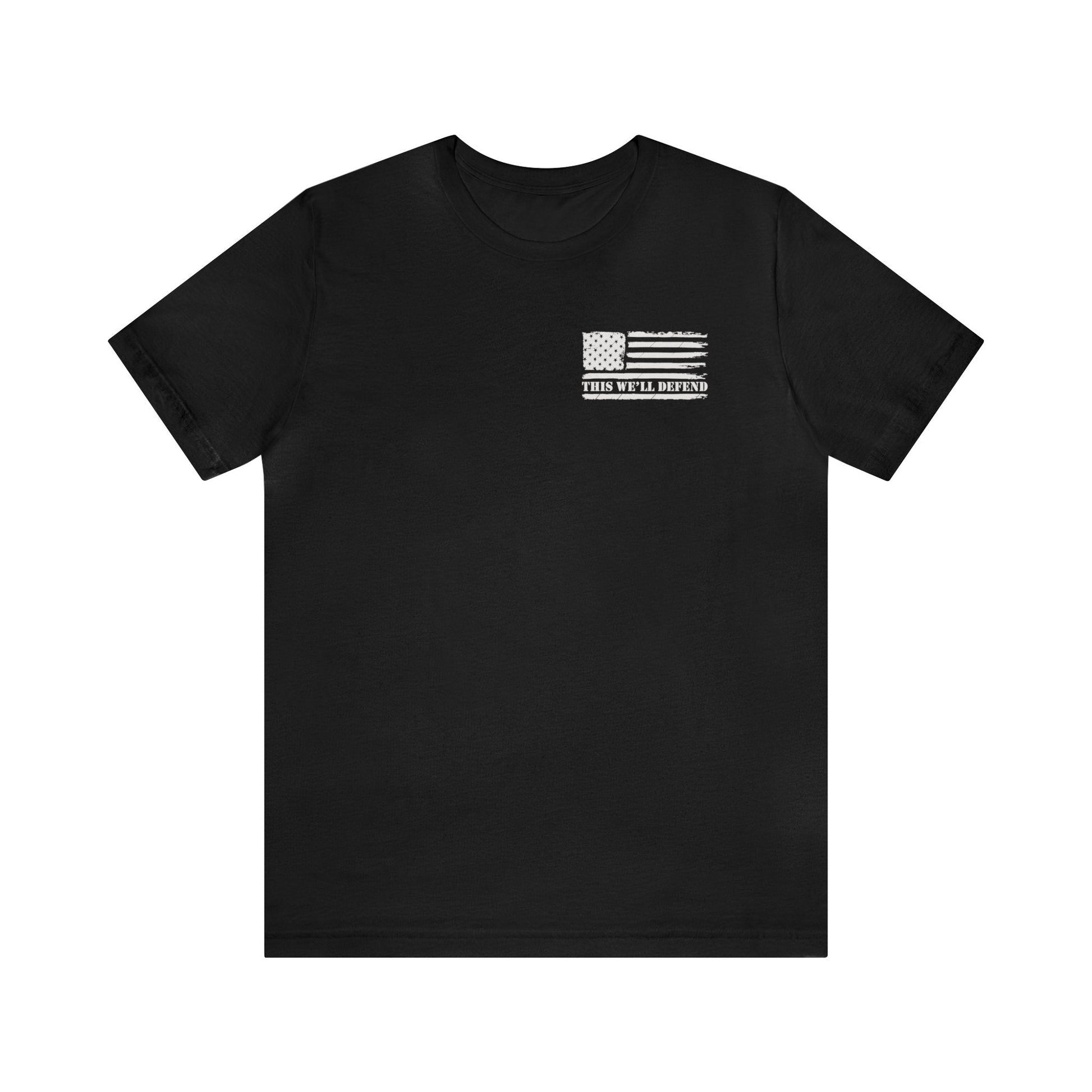 T-Shirt Thank You for Your Service | Support Our Troops | Back Print | Jersey Short Sleeve Tee