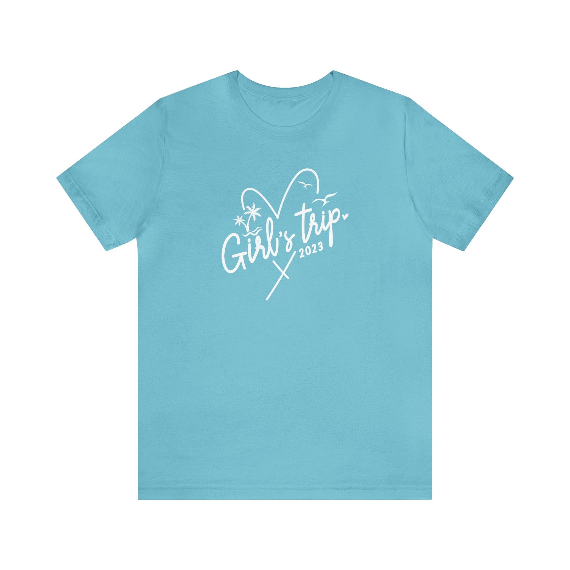 T-Shirt Turquoise / S Girls Trip 2023 | Heart | Jersey Short Sleeve Tee