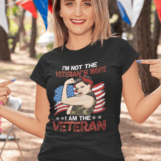 T-Shirt US Veteran | Female Veteran | Jersey Short Sleeve Tee