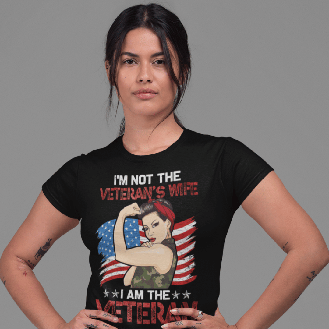 T-Shirt US Veteran | Female Veteran | Jersey Short Sleeve Tee