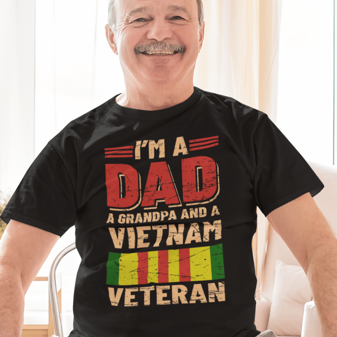 T-Shirt Vietnam Veteran | Dad | Grandpa | Jersey Short Sleeve Tee