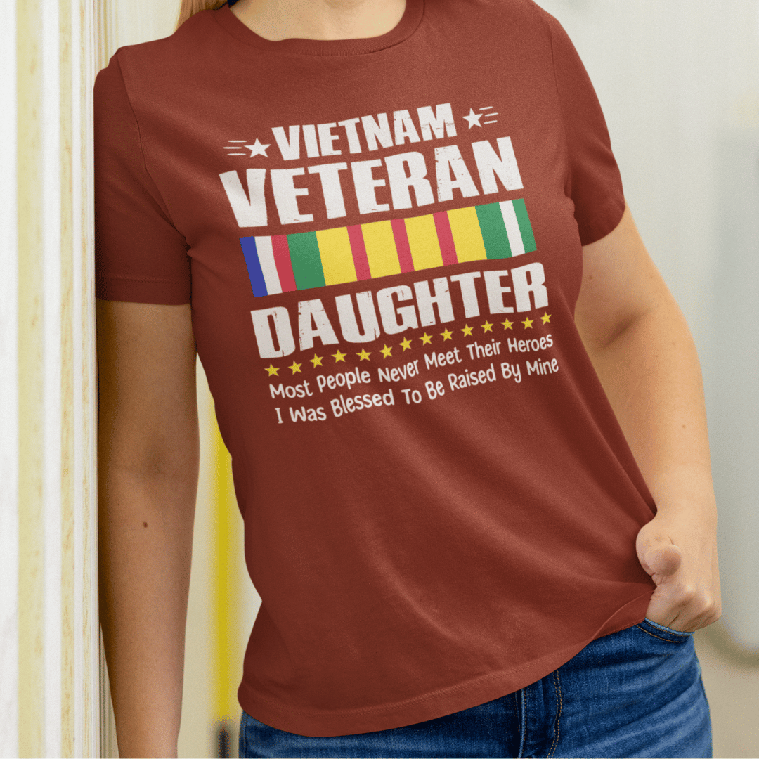 T-Shirt Vietnam Veteran Daughter | Jersey Short Sleeve Tee