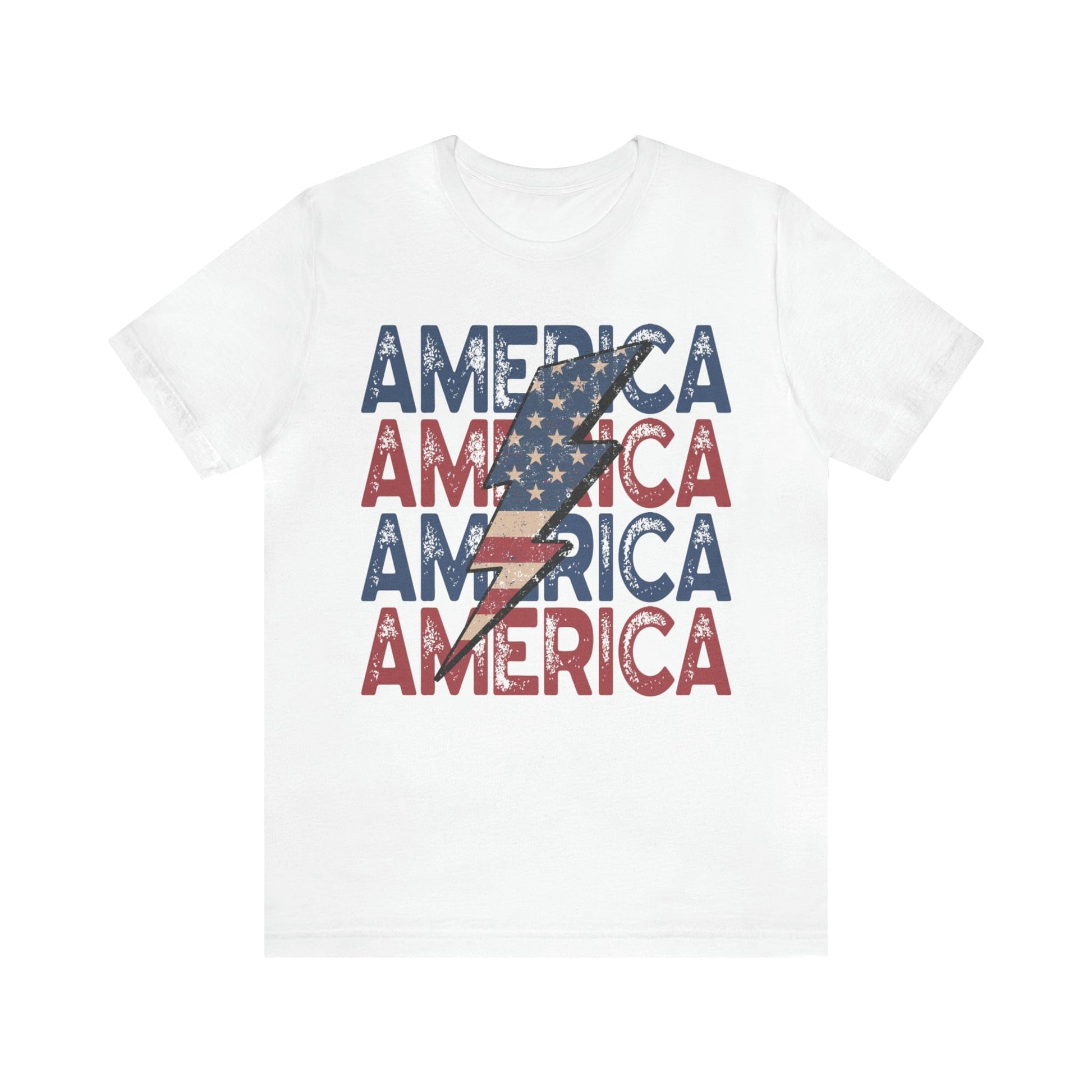 T-Shirt White / S American Lightening | Jersey Short Sleeve Tee