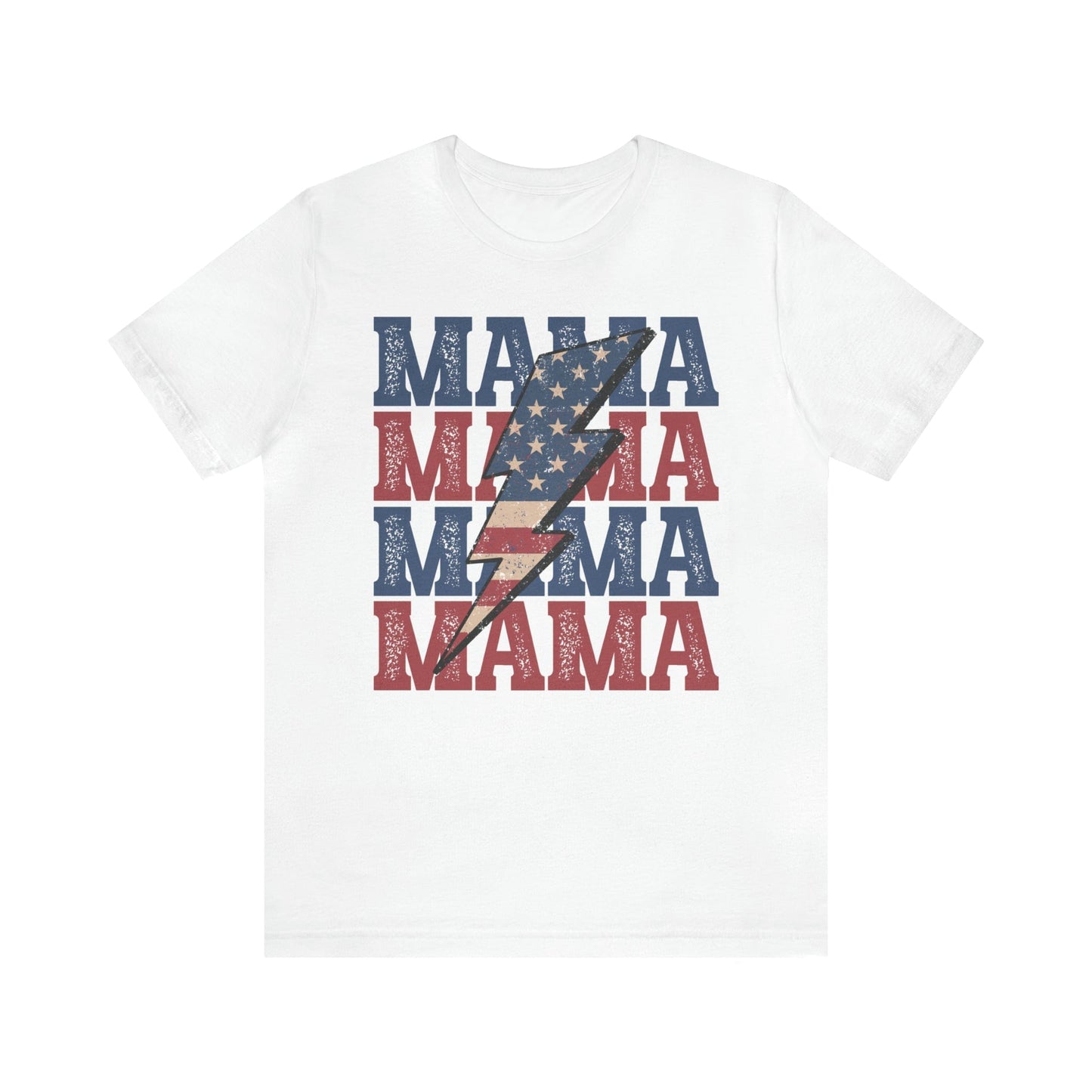 T-Shirt White / S American Mama Lightening | Jersey Short Sleeve Tee