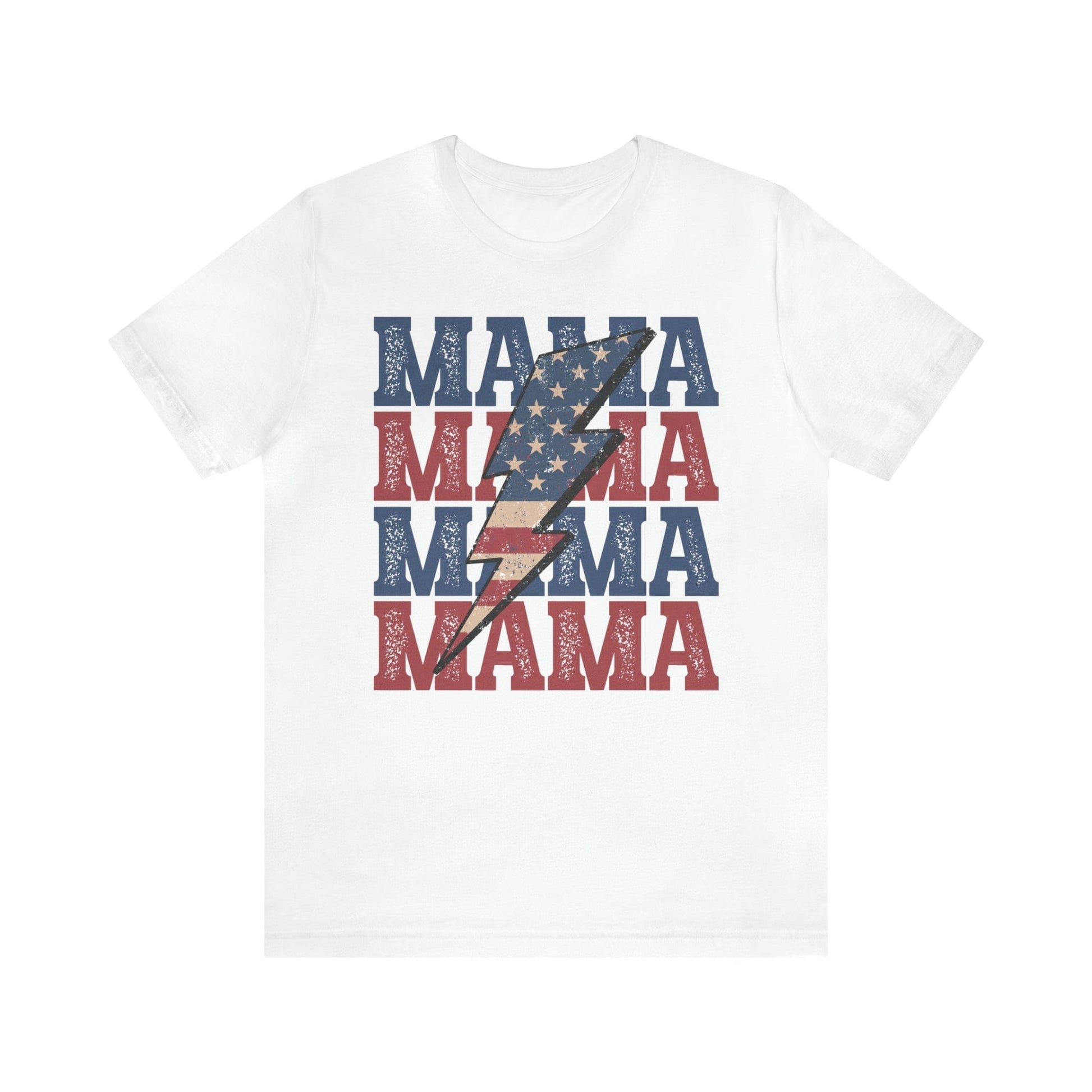 T-Shirt White / S American Mama Lightening | Jersey Short Sleeve Tee