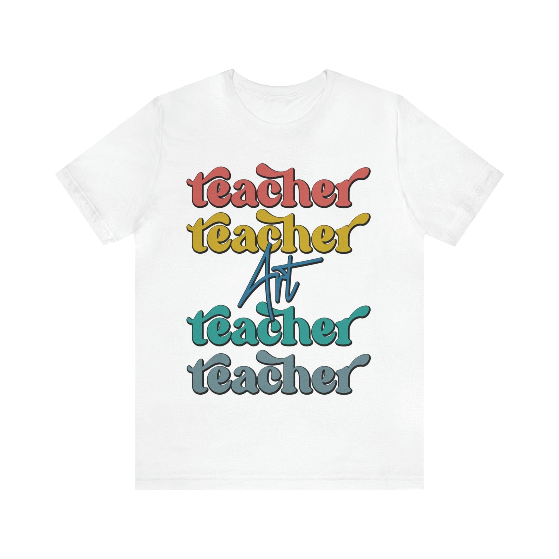 T-Shirt White / S Art Teacher | Retro | Jersey Short Sleeve Tee