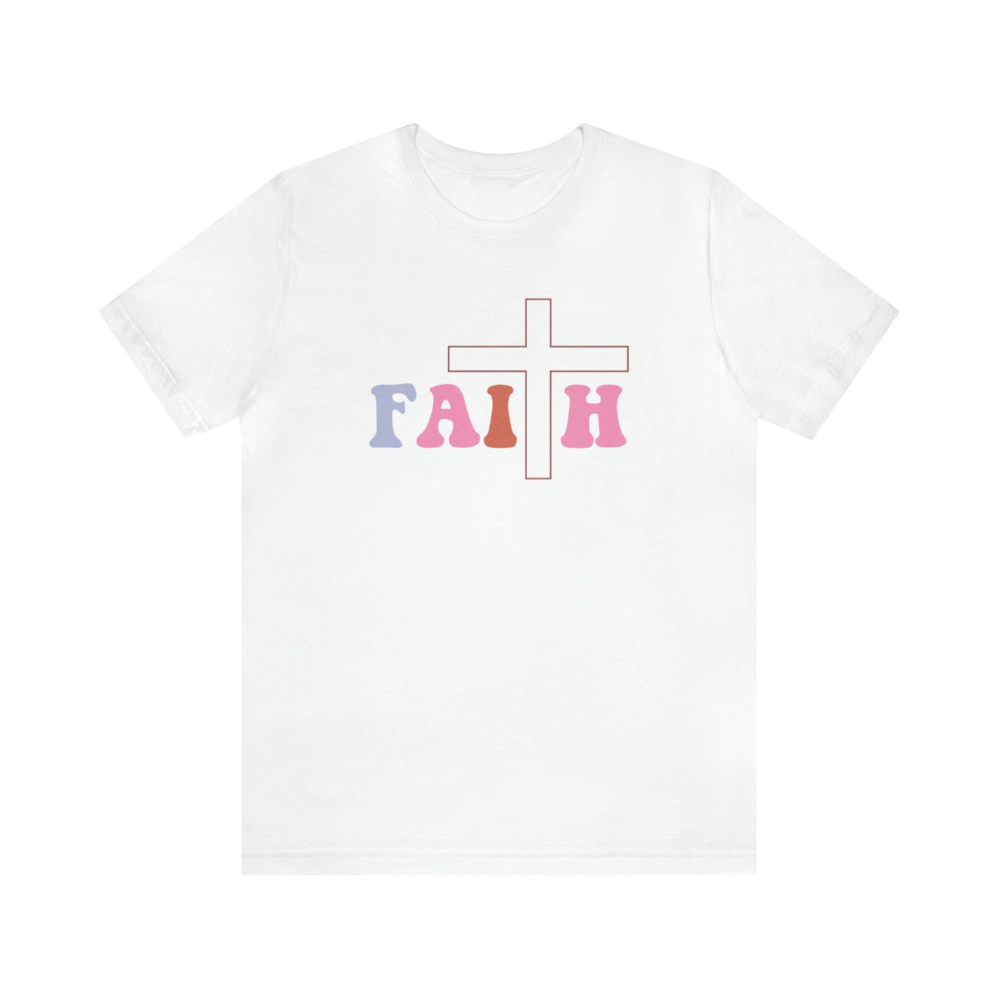 T-Shirt White / S Faith | Christian | Retro | Jersey Short Sleeve Tee