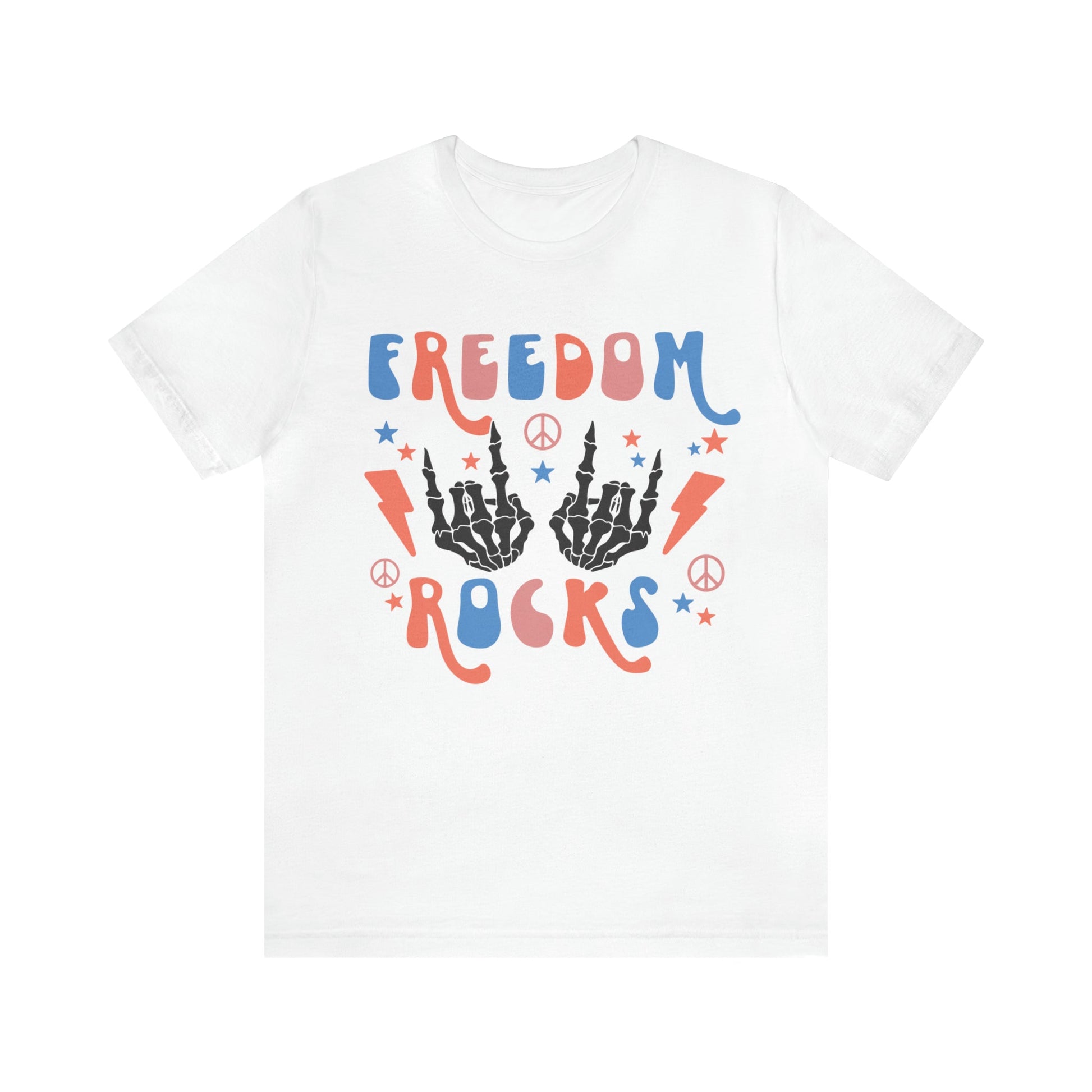 T-Shirt White / S Freedom Rocks | Unisex Jersey Short Sleeve Tee