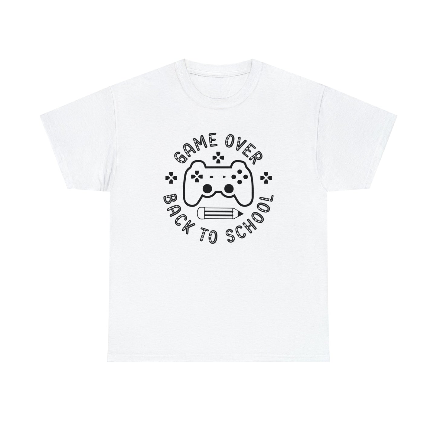 T-Shirt White / S Game Over | Back to School | ADULT sizes | Cotton Tee