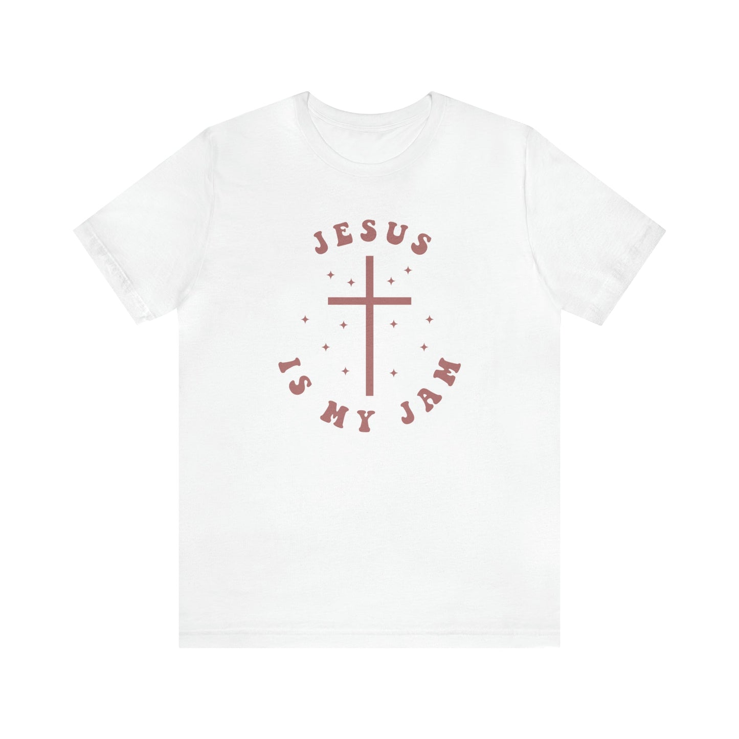 T-Shirt White / S Jesus is My Jam | Christian | Retro | Jersey Short Sleeve Tee