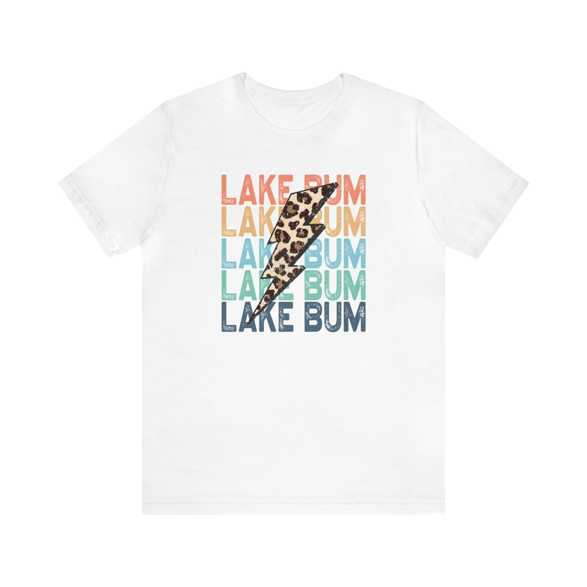 T-Shirt White / S Lake Bum | Leopard Lightening | Jersey Short Sleeve Tee