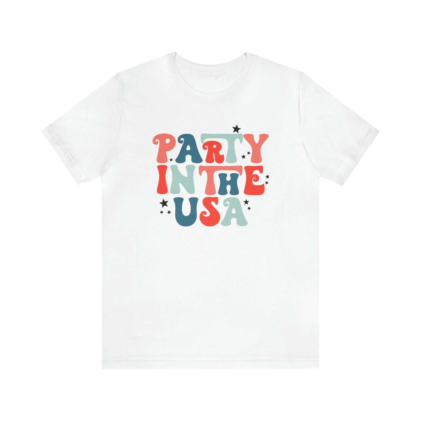 T-Shirt White / S Party in the USA | Jersey Short Sleeve Tee