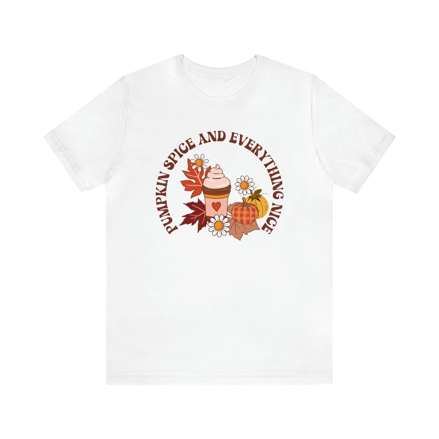 T-Shirt White / S Pumpkin Spice and Everything Nice | Retro | Jersey Short Sleeve Tee