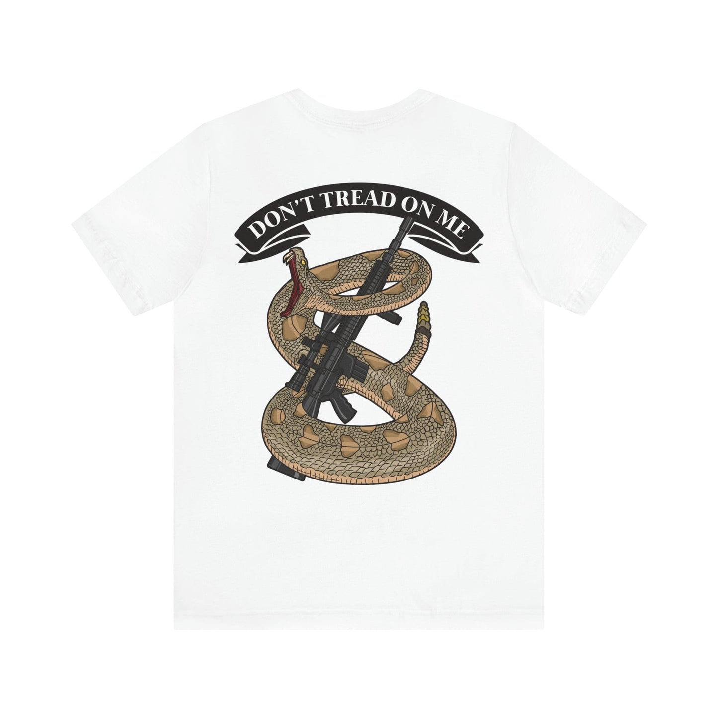 T-Shirt White / S We the People | Don't Tread On Me | Back Print | 2nd Amendment | Jersey Short Sleeve Tee