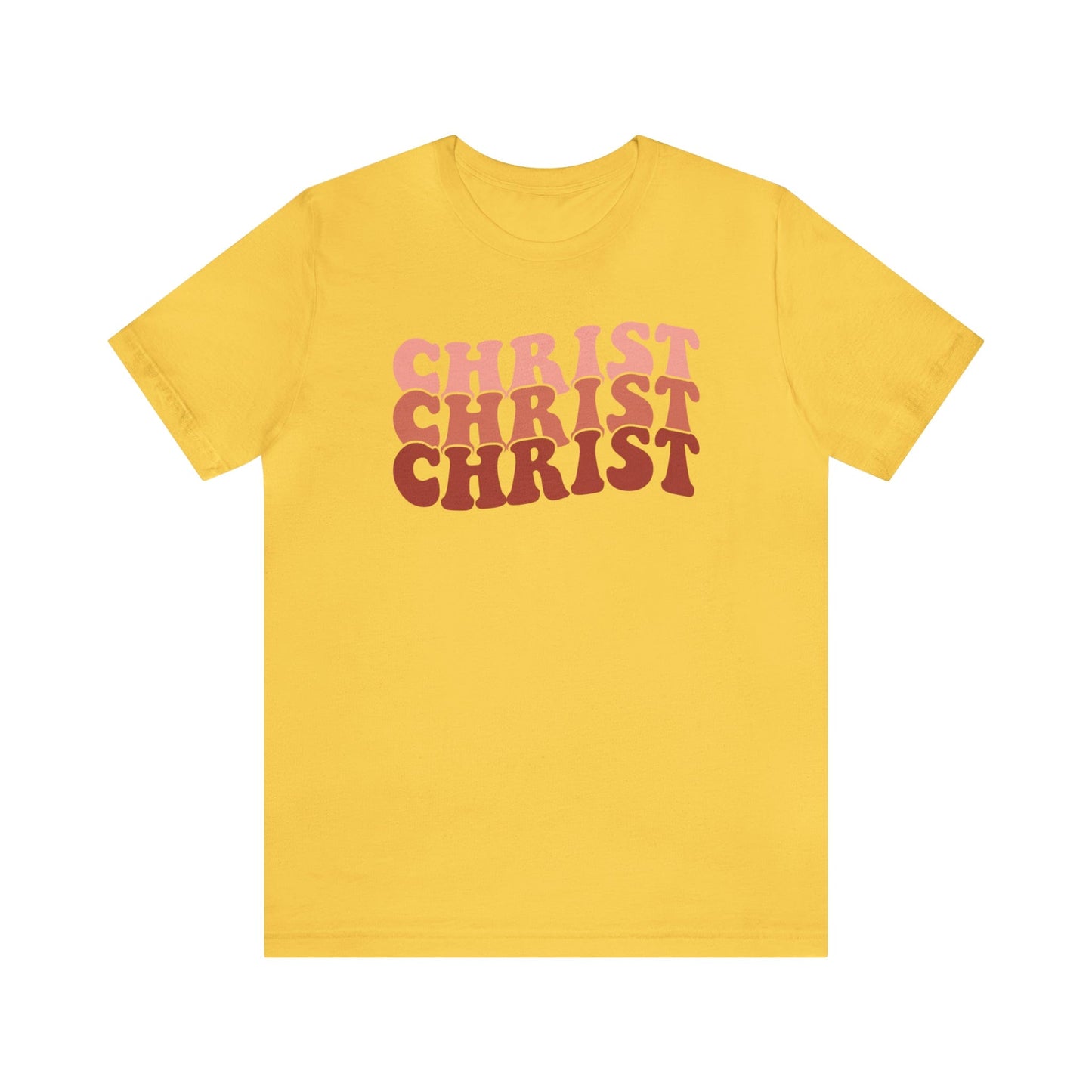 T-Shirt Yellow / S Christ | Jesus | Retro | Jersey Short Sleeve Tee