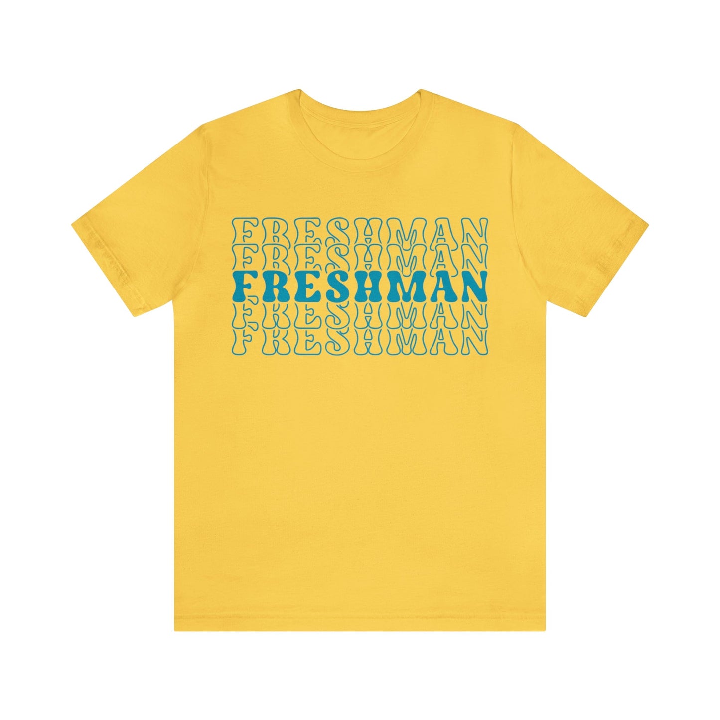 T-Shirt Yellow / S Freshman | Stacked Retro | Jersey Short Sleeve Tee