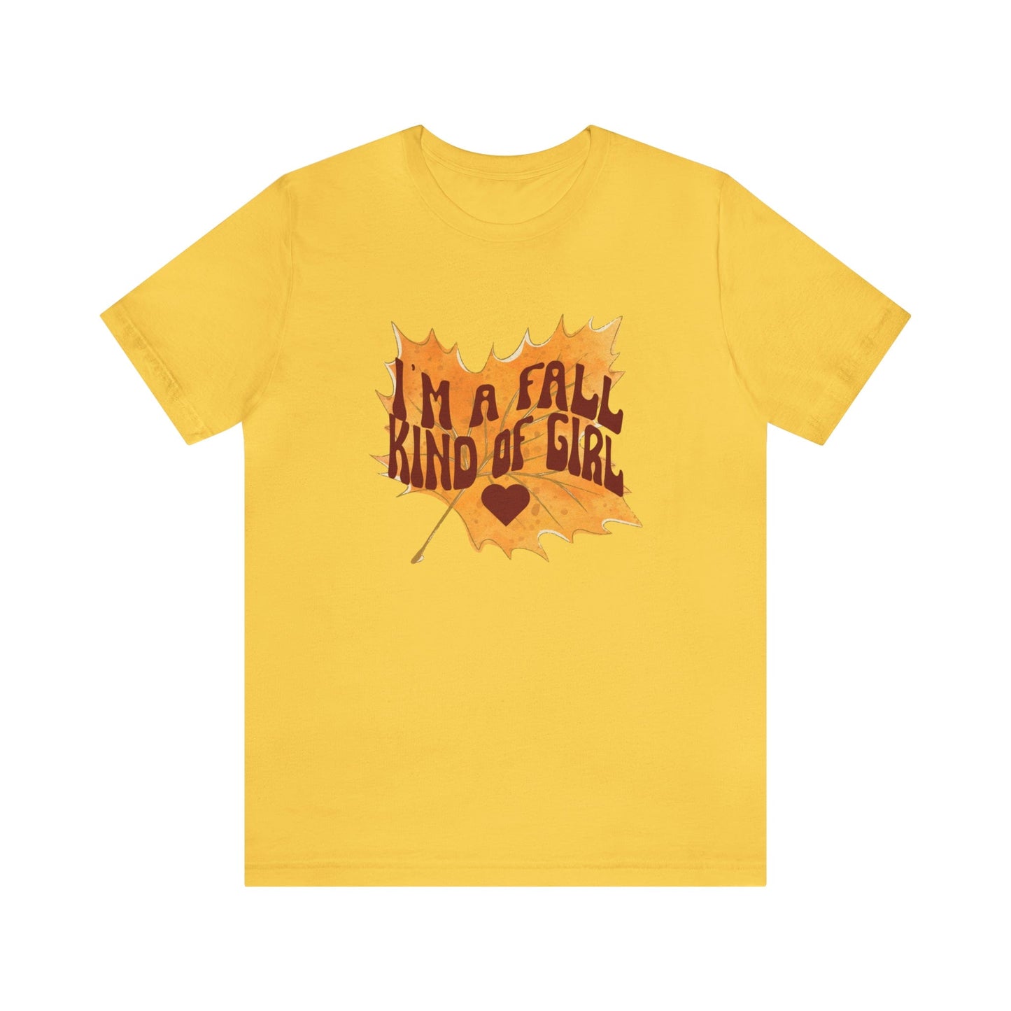 T-Shirt Yellow / S I'm A Fall Kind of Girl | Retro | Jersey Short Sleeve Tee