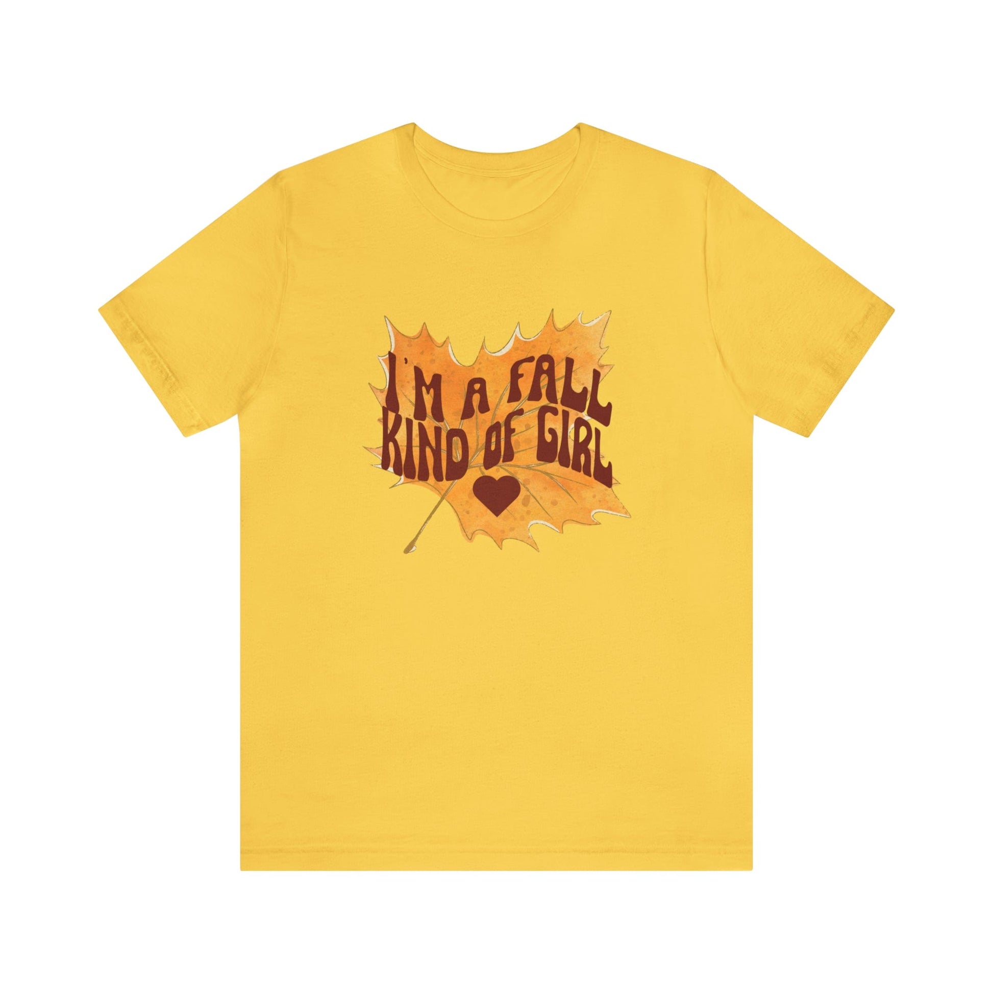 T-Shirt Yellow / S I'm A Fall Kind of Girl | Retro | Jersey Short Sleeve Tee