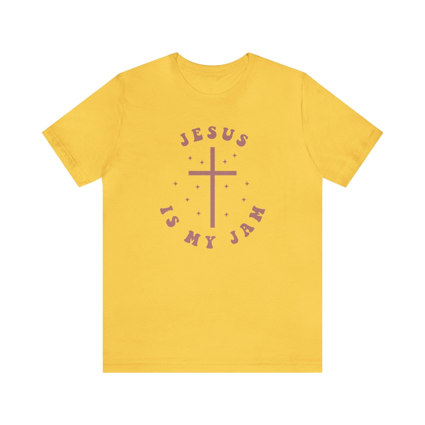 T-Shirt Yellow / S Jesus is My Jam | Christian | Retro | Jersey Short Sleeve Tee