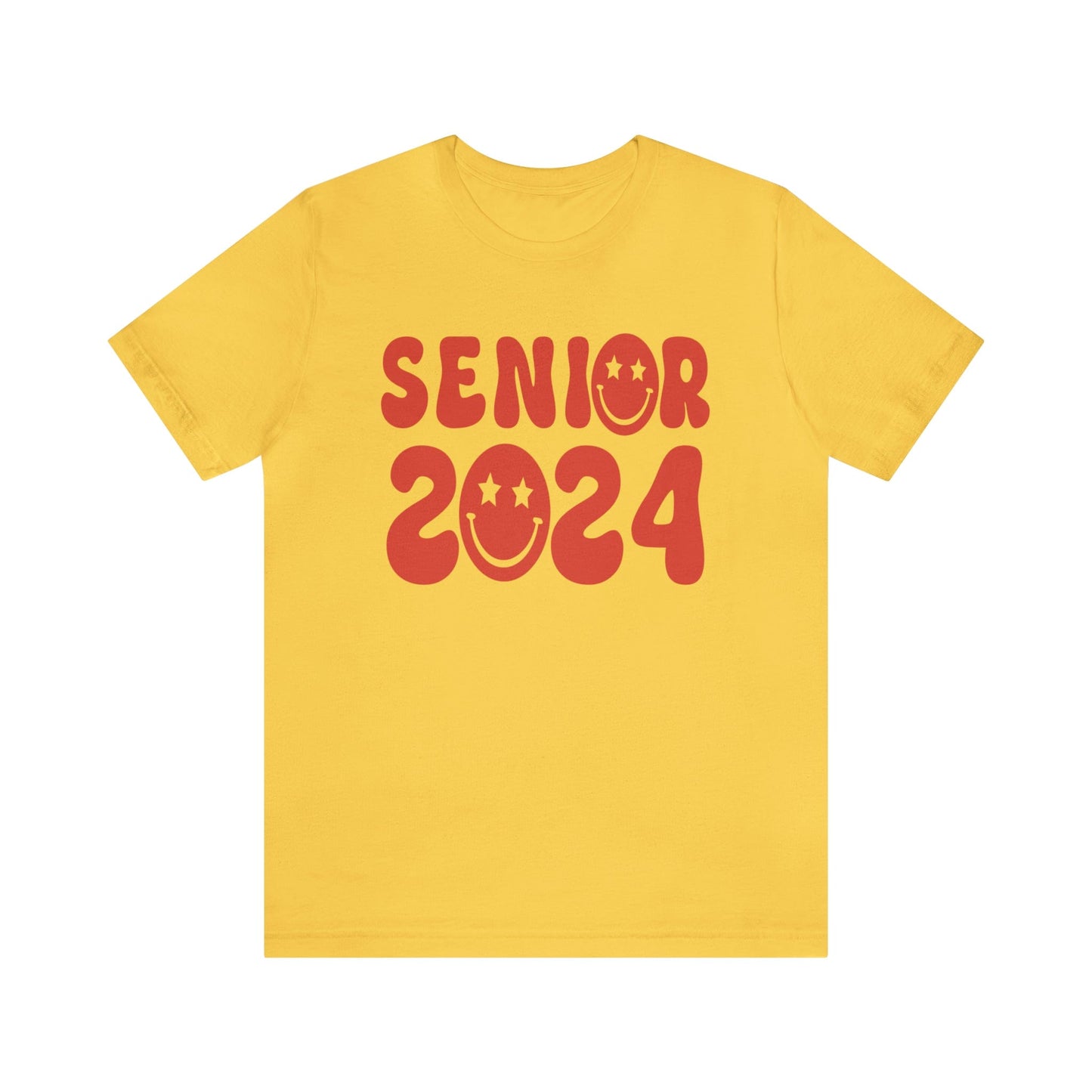 T-Shirt Yellow / S Senior | 2024 | Smiley Face | Retro | Jersey Short Sleeve Tee