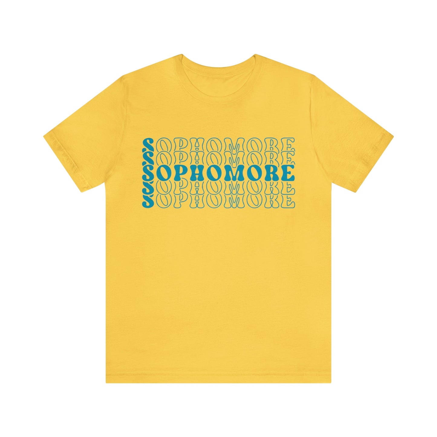 T-Shirt Yellow / S Sophomore | Stacked Retro | Jersey Short Sleeve Tee