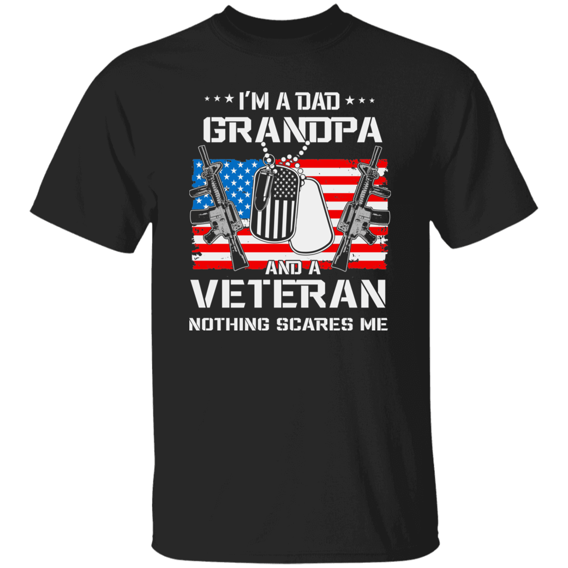 T-Shirts Black / S Dad | Grandpa | Veteran | T-Shirt