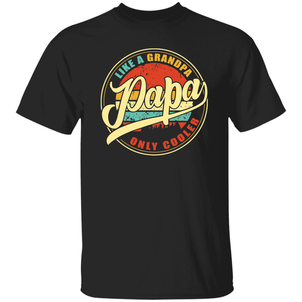 T-Shirts Black / S Papa | Grandpa - Only Cooler | T-Shirt