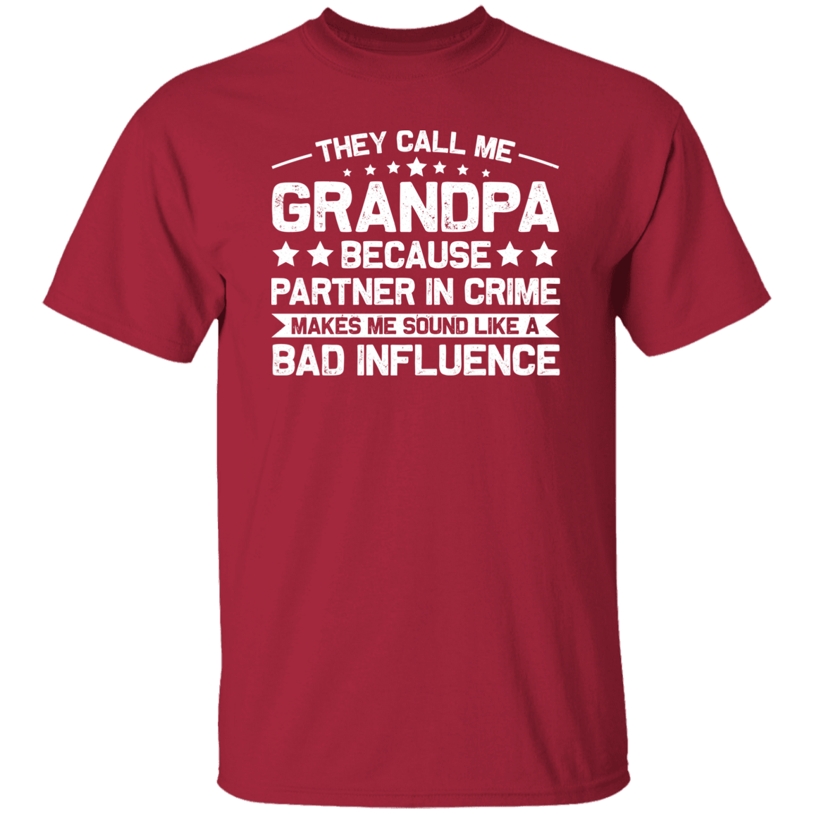 T-Shirts Cardinal / S Grandpa | Partner in Crime | T-Shirt