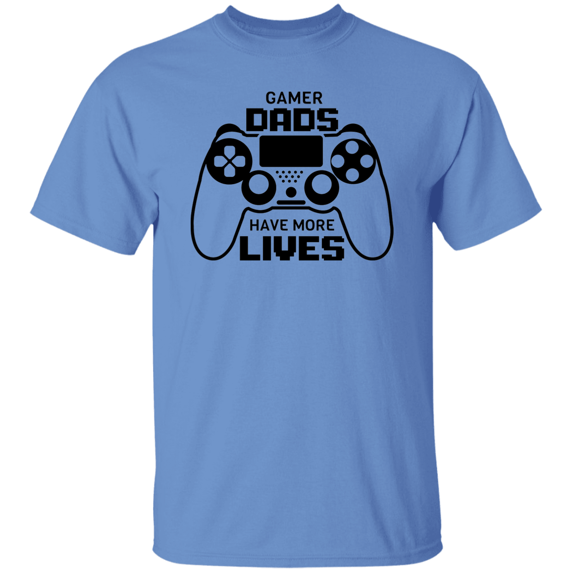 T-Shirts Carolina Blue / S Gamer Dads Have More Lives | T-Shirt