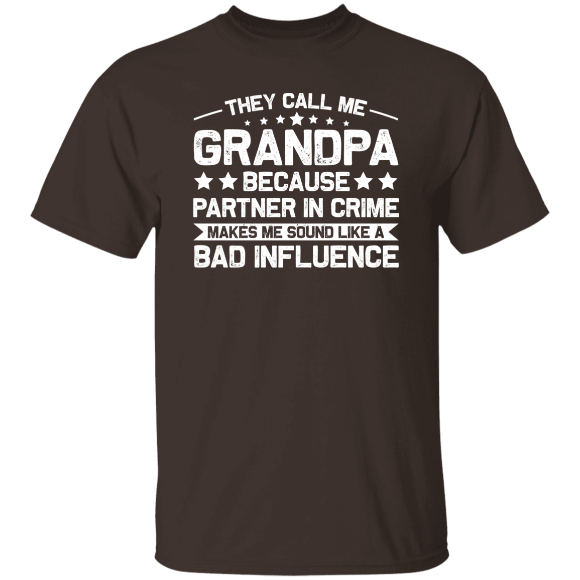 T-Shirts Dark Chocolate / S Grandpa | Partner in Crime | T-Shirt