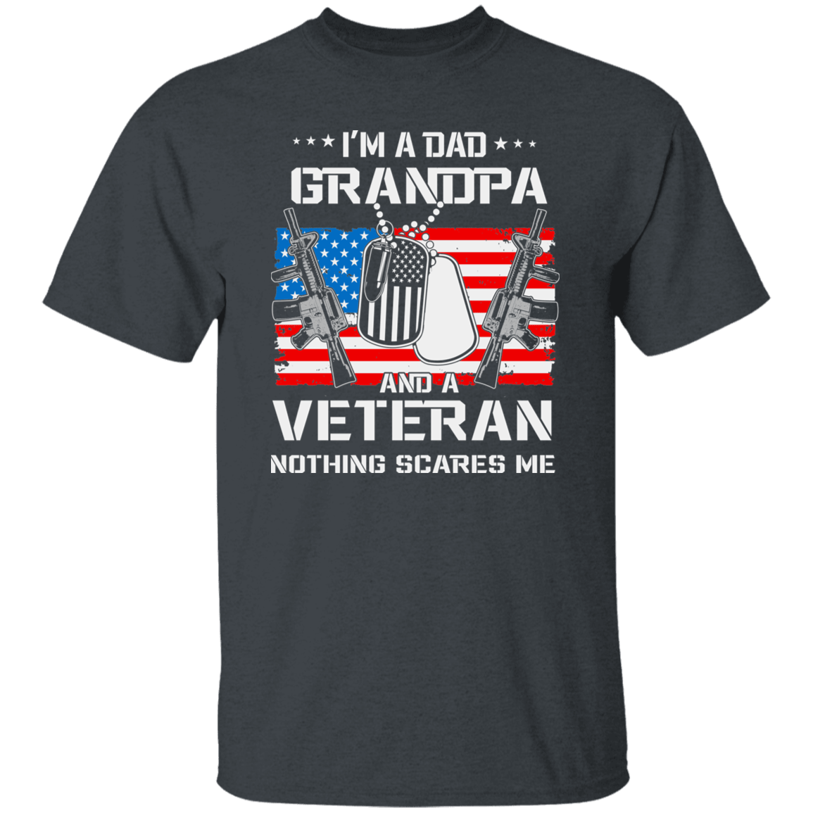 T-Shirts Dark Heather / S Dad | Grandpa | Veteran | T-Shirt