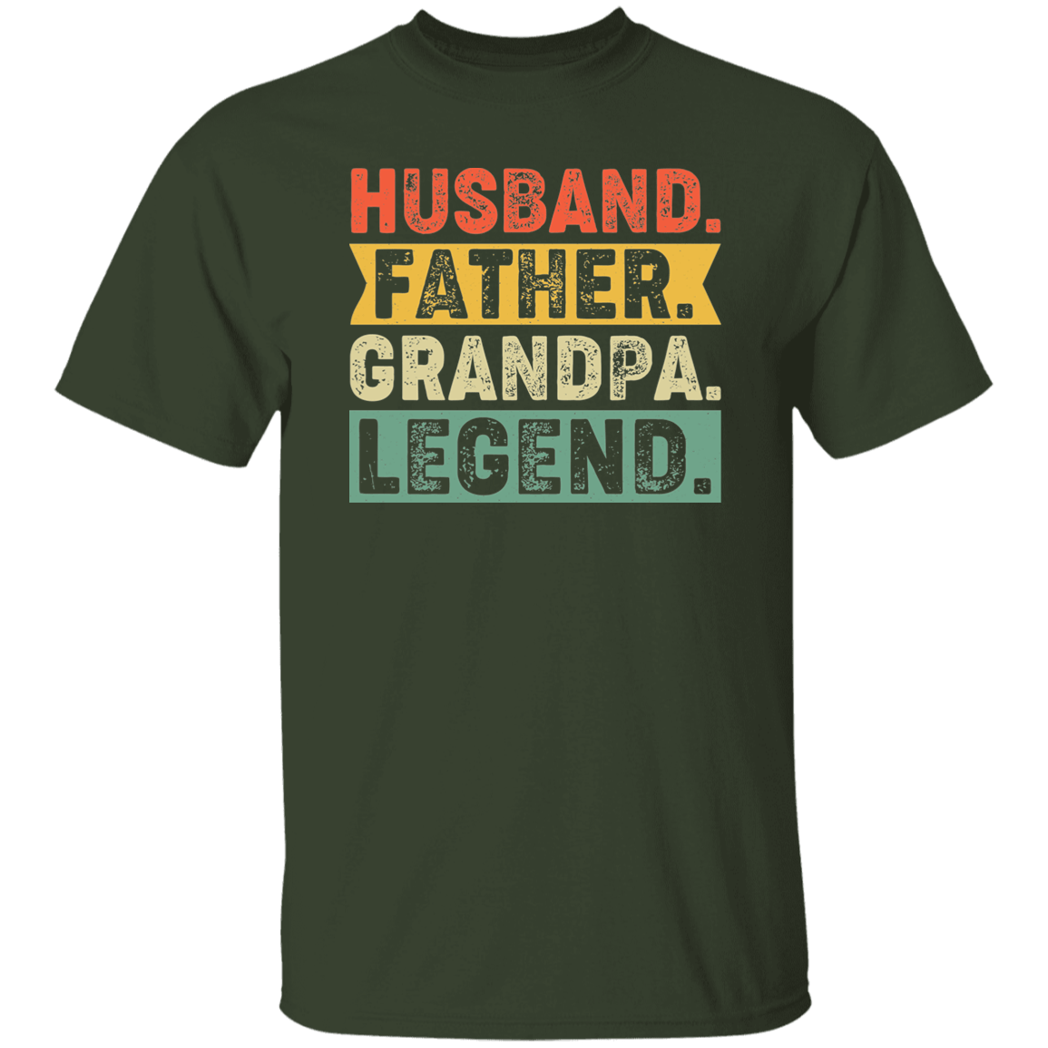 T-Shirts Forest / S Husband Father Grandpa Legend | T-Shirt