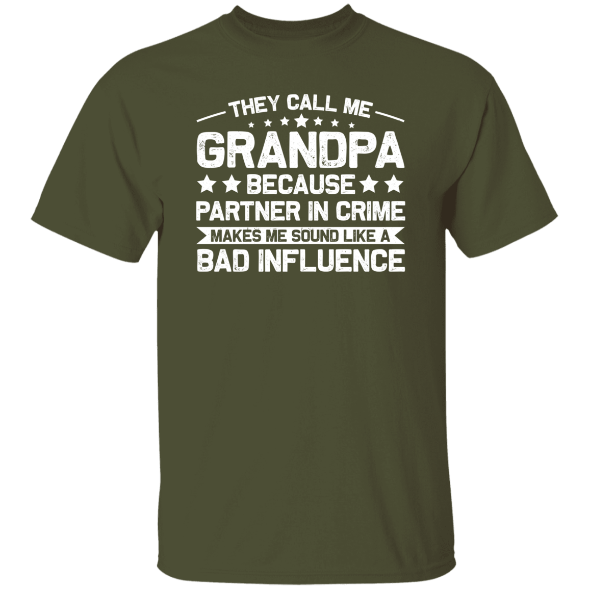 T-Shirts Military Green / S Grandpa | Partner in Crime | T-Shirt