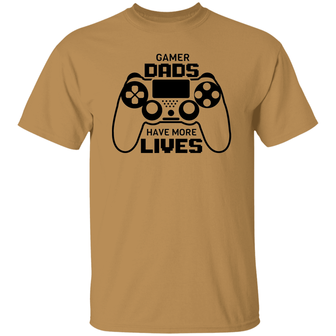 T-Shirts Old Gold / S Gamer Dads Have More Lives | T-Shirt