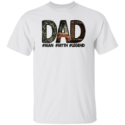 T-Shirts White / S Dad | Man Myth Legend | T-Shirt