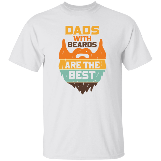 T-Shirts White / S Dads with Beards are the Best | T-Shirt