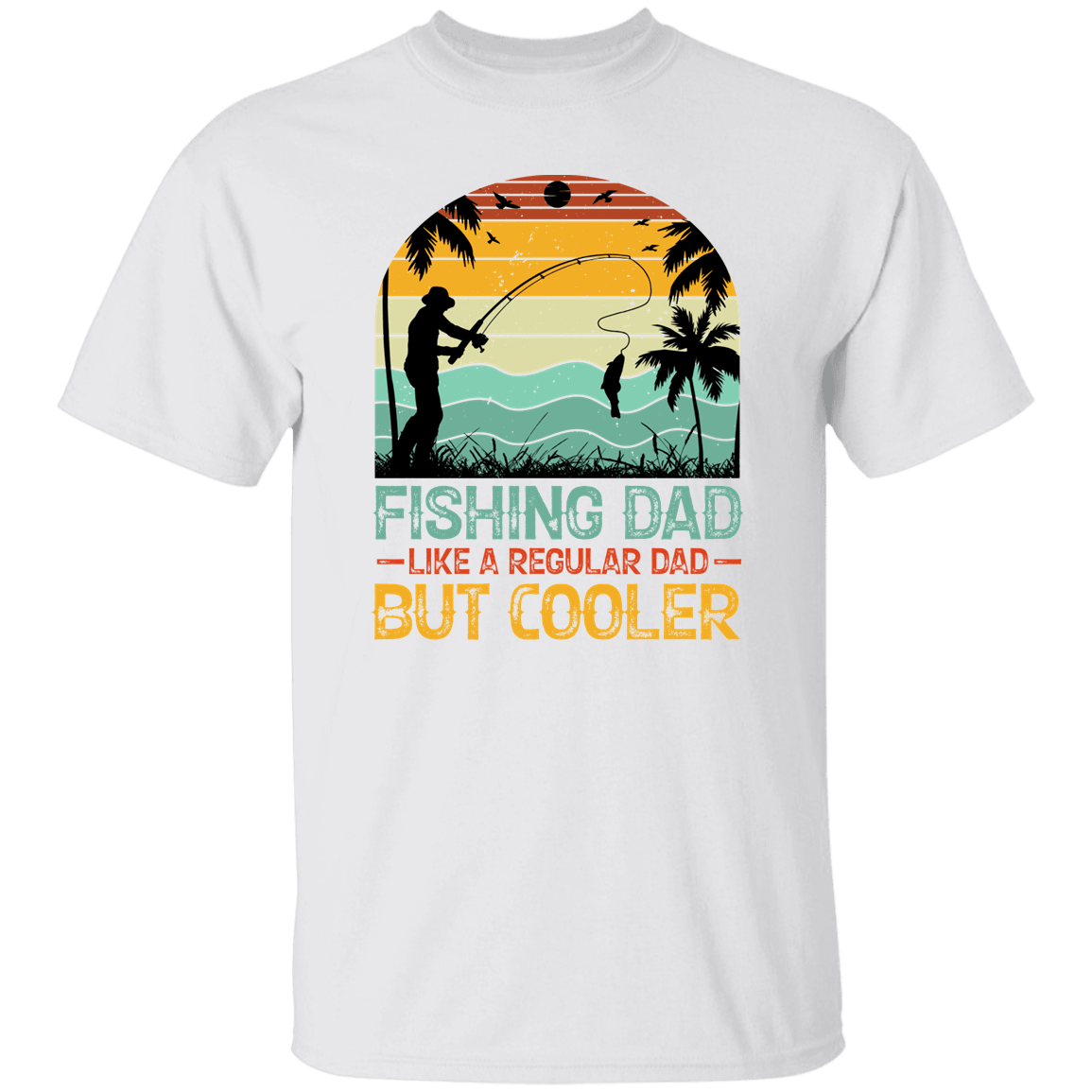 T-Shirts White / S Fishing Dad | T-Shirt
